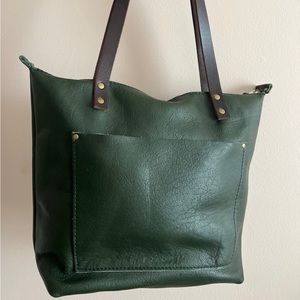 Portland Leather Goods Forest Medium Zip Tote